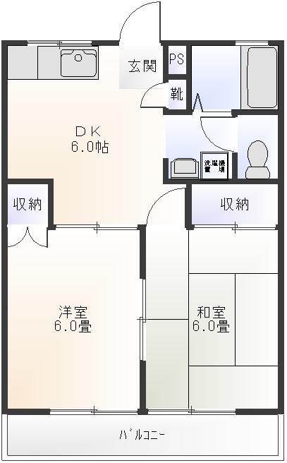 アーヴァンヒルズ1号館の間取り