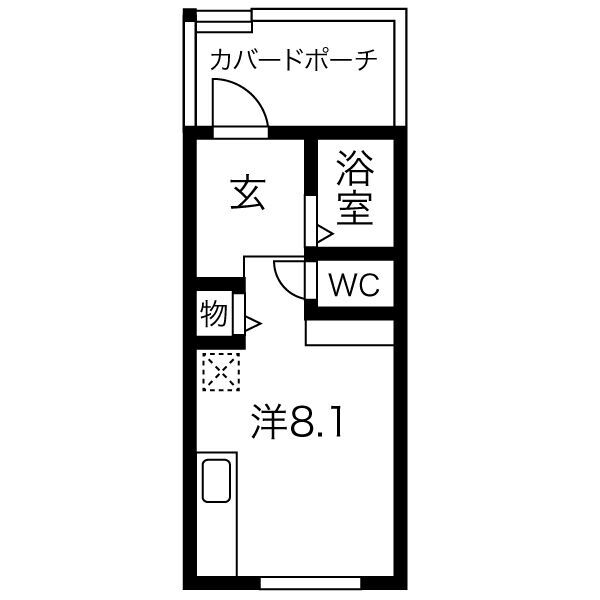 赤羽根サーフベース B棟の間取り