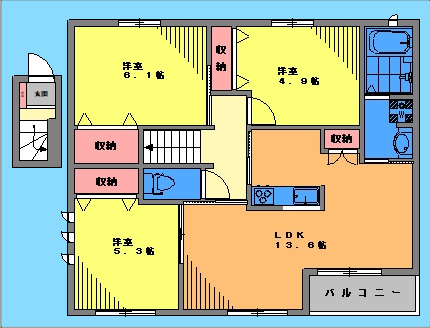 マイン　プラッツの間取り