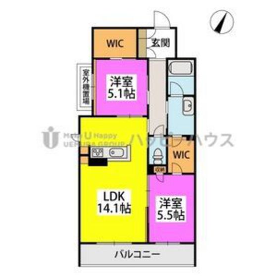 Ｓ－ｒｏｏｍ曰佐の間取り