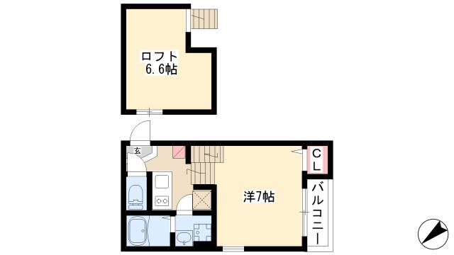 ハーモニーテラス柳堀の間取り