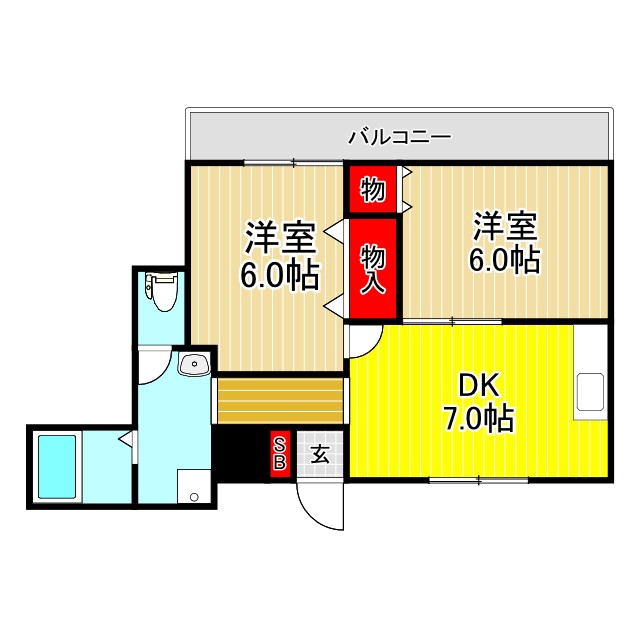 川口市本町のマンションの間取り