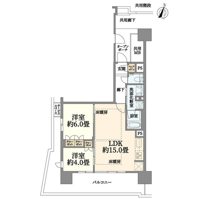 【プラウドタワー仙台晩翠通サウスの間取り】