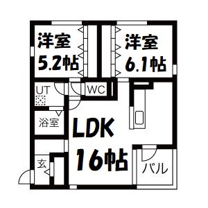 アリヴィオ北山の間取り