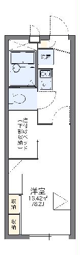 レオパレスアローンライフIIの間取り