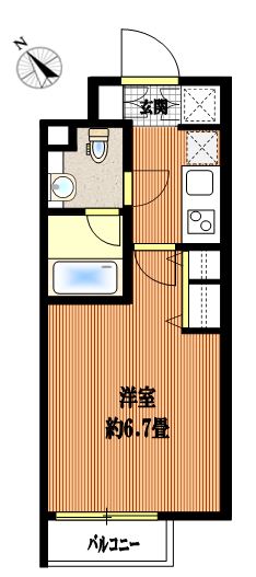 ブライズ東雪谷アジールコートの間取り