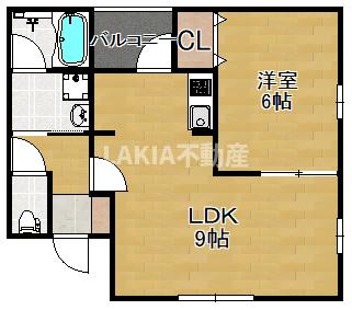 アミティエ帝塚山の間取り