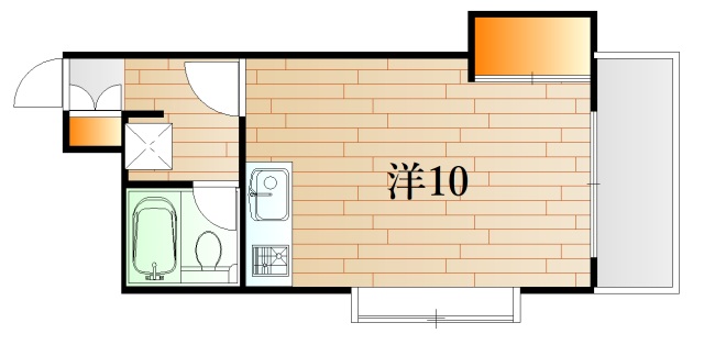 下関市東大和町のマンションの間取り