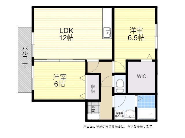 コサージュ５　Ｂの間取り