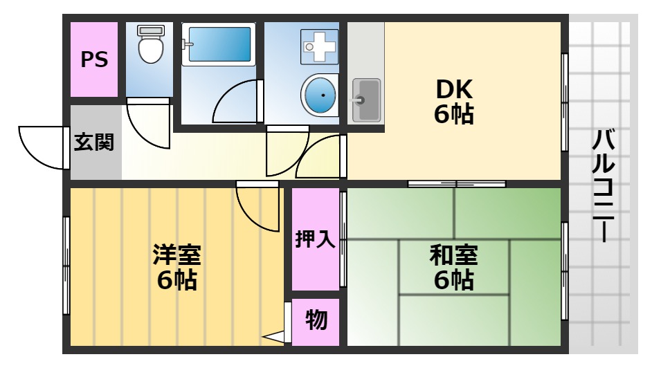 メゾンモンブランの間取り