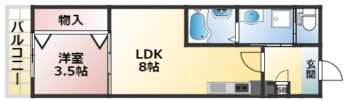 ジーメゾン伏見セレストの間取り