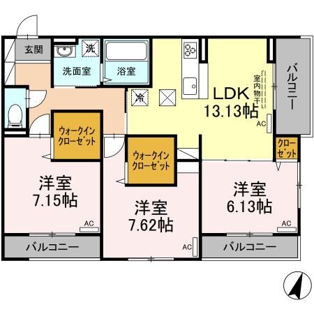 アリビオの間取り