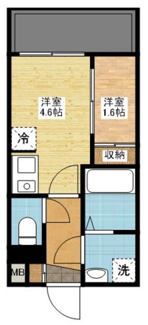 長崎市三川町のマンションの間取り