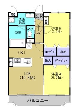 プルメリアの間取り