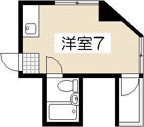 広島市西区己斐本町のマンションの間取り