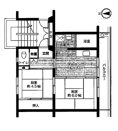 ビレッジハウス福崎1号棟の間取り