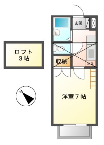 カインドハイツ　御木本の間取り