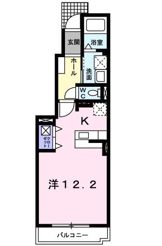 阿南市福村町のアパートの間取り