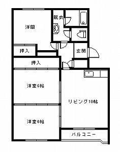 旭川市東二条のマンションの間取り