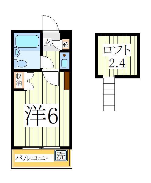 我孫子市柴崎台のアパートの間取り