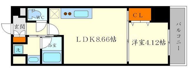 箕面市小野原西のマンションの間取り