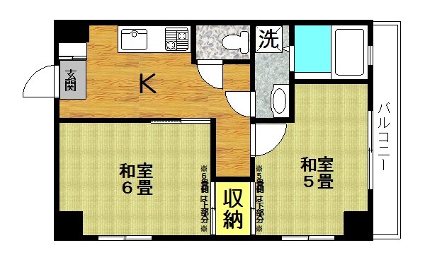 市川市原木のマンションの間取り