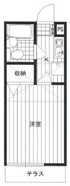 坂戸市中富町のアパートの間取り