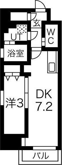 名古屋市中村区千原町のマンションの間取り