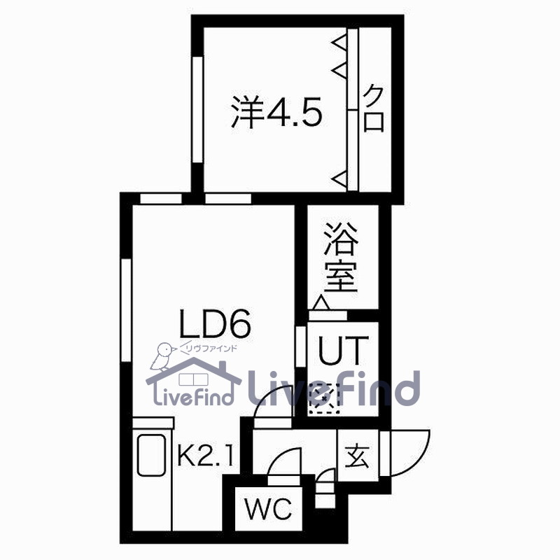 【札幌市白石区東札幌四条のマンションの間取り】