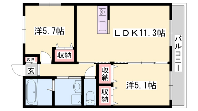 アチェロ御立の間取り