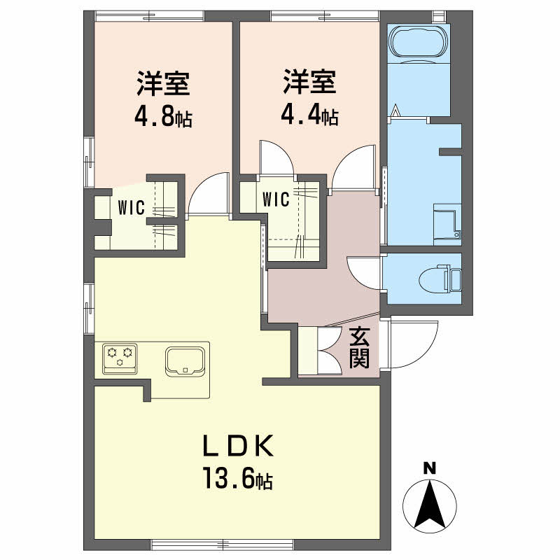 シャーメゾン蓮池の間取り