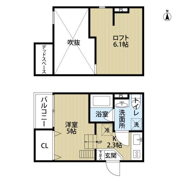 シャンティ北余部の間取り