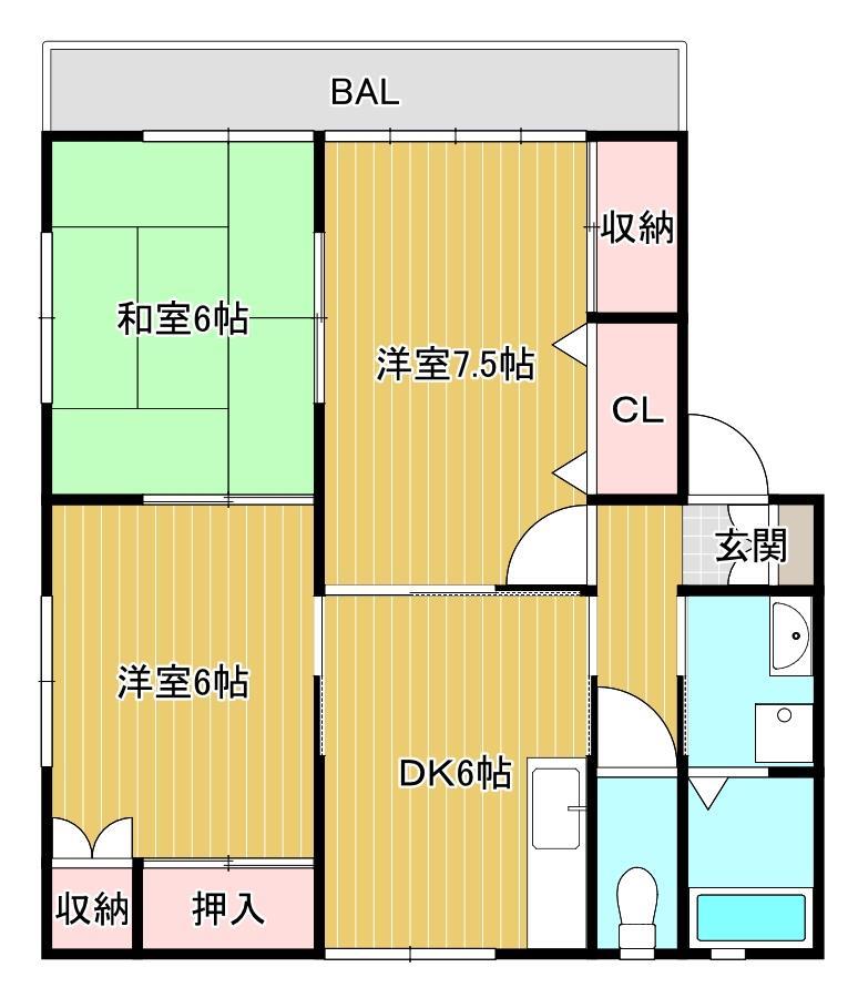 チェリッシュ花山手の間取り