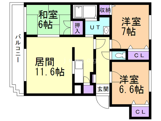 サンライト西岡IIの間取り