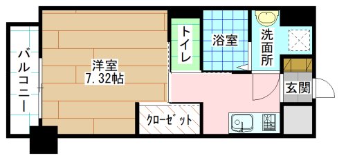 北九州市八幡西区折尾のマンションの間取り