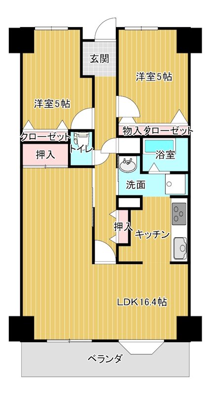 サーパス中須賀の間取り