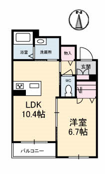 シャーメゾンアイシスの間取り