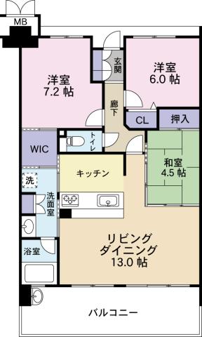 アルファステイツ南田宮の間取り