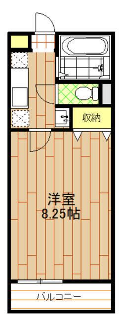 京王相模原線 南大沢駅 徒歩8分 3階建 築23年の間取り写真