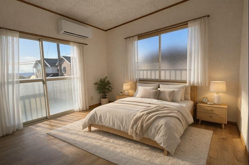 居室・リビング　日当たりのよいお部屋です（画像はAIステージング）