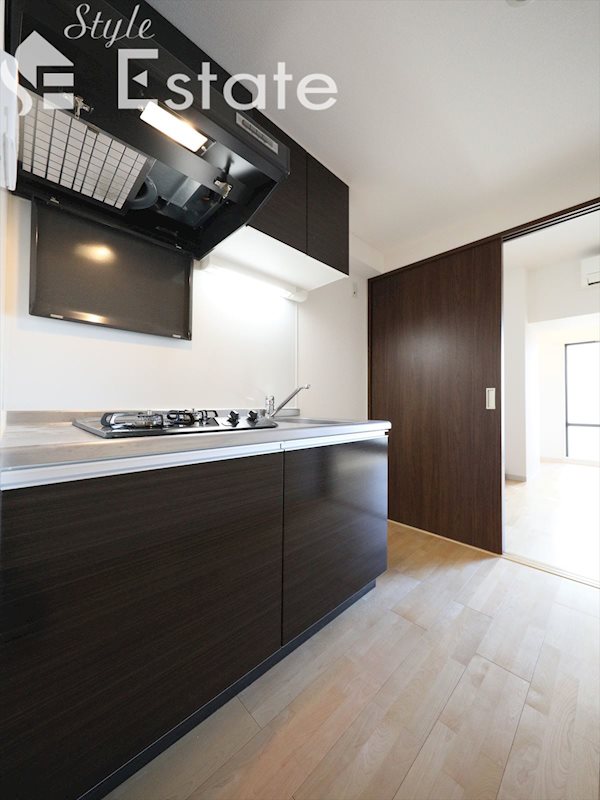 キッチン　システムキッチン　ガスコンロ二口付