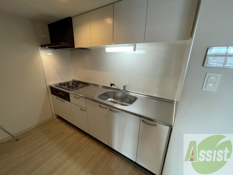 キッチン　清潔感がありお洒落なキッチンになっていました！