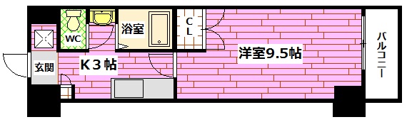 コンフォール下原の間取り