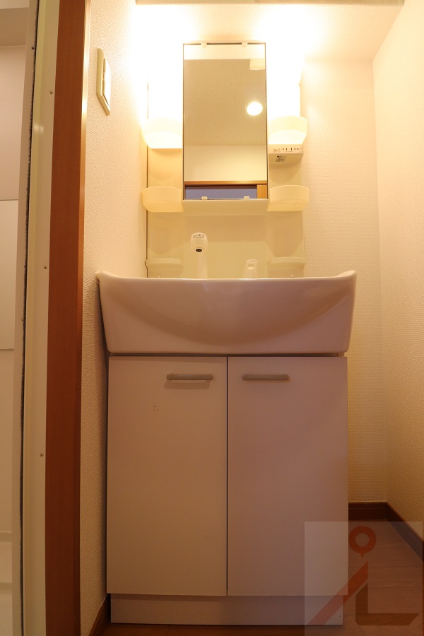 洗面設備　写真は別号室です。現況優先になります。