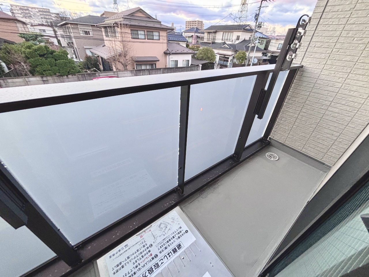 バルコニー　おしゃれなバルコニー部分