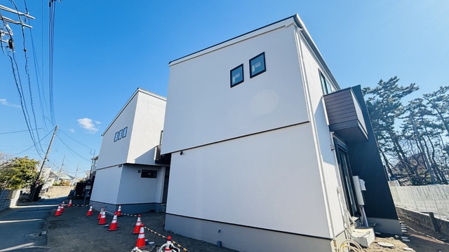 建物外観　建物完成間近、内見予約受付中！