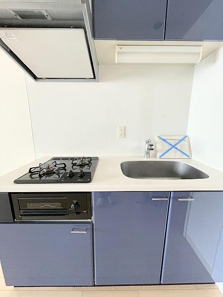 キッチン　グリル・2口ガスコンロ付き