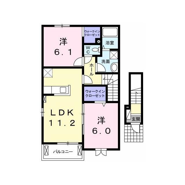 ヴィラ・ソリアード　Ｃ棟の間取り