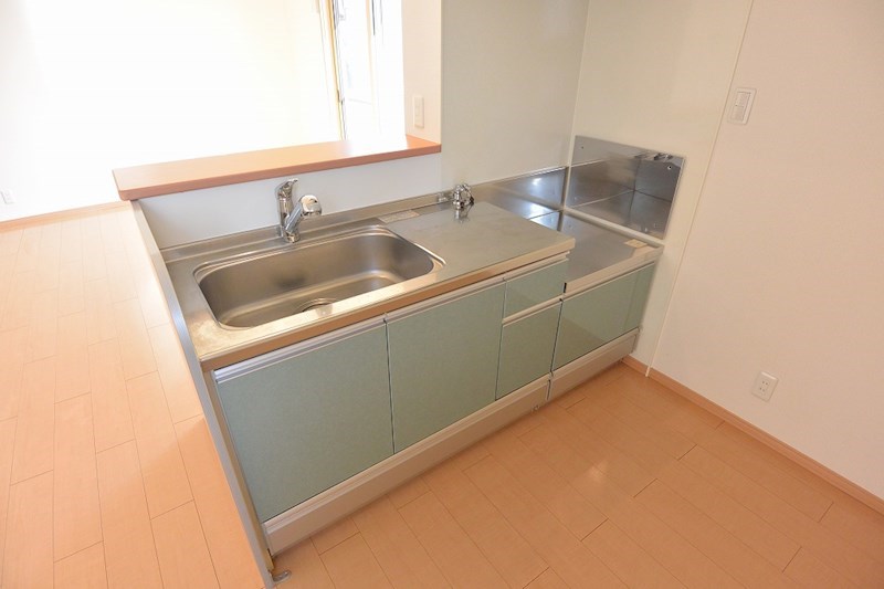 キッチン　2口ガスコンロ設置可能