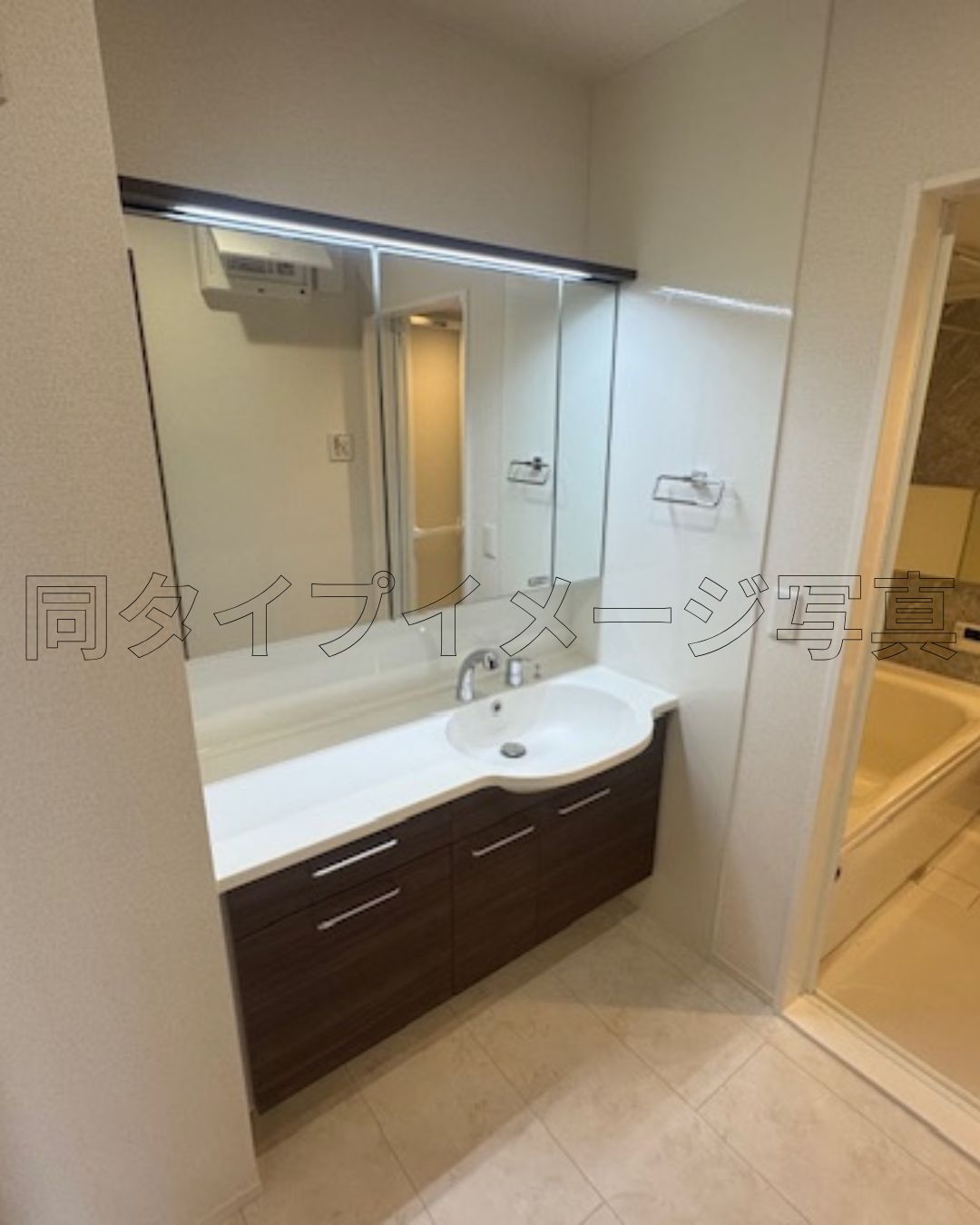 洗面設備　同施工イメージ写真